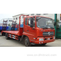 Low flat bed cargo truck